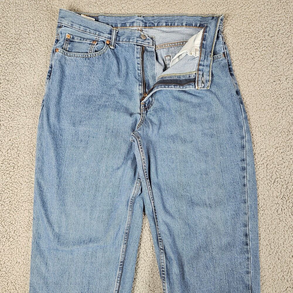 Levis 560 Jeans Mens 36x28 Blue Stonewash Loose Fit Tapered Leg Comfort Workwear
